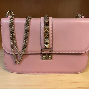 Valentino Garavani Pink Chain Shoulder Bag